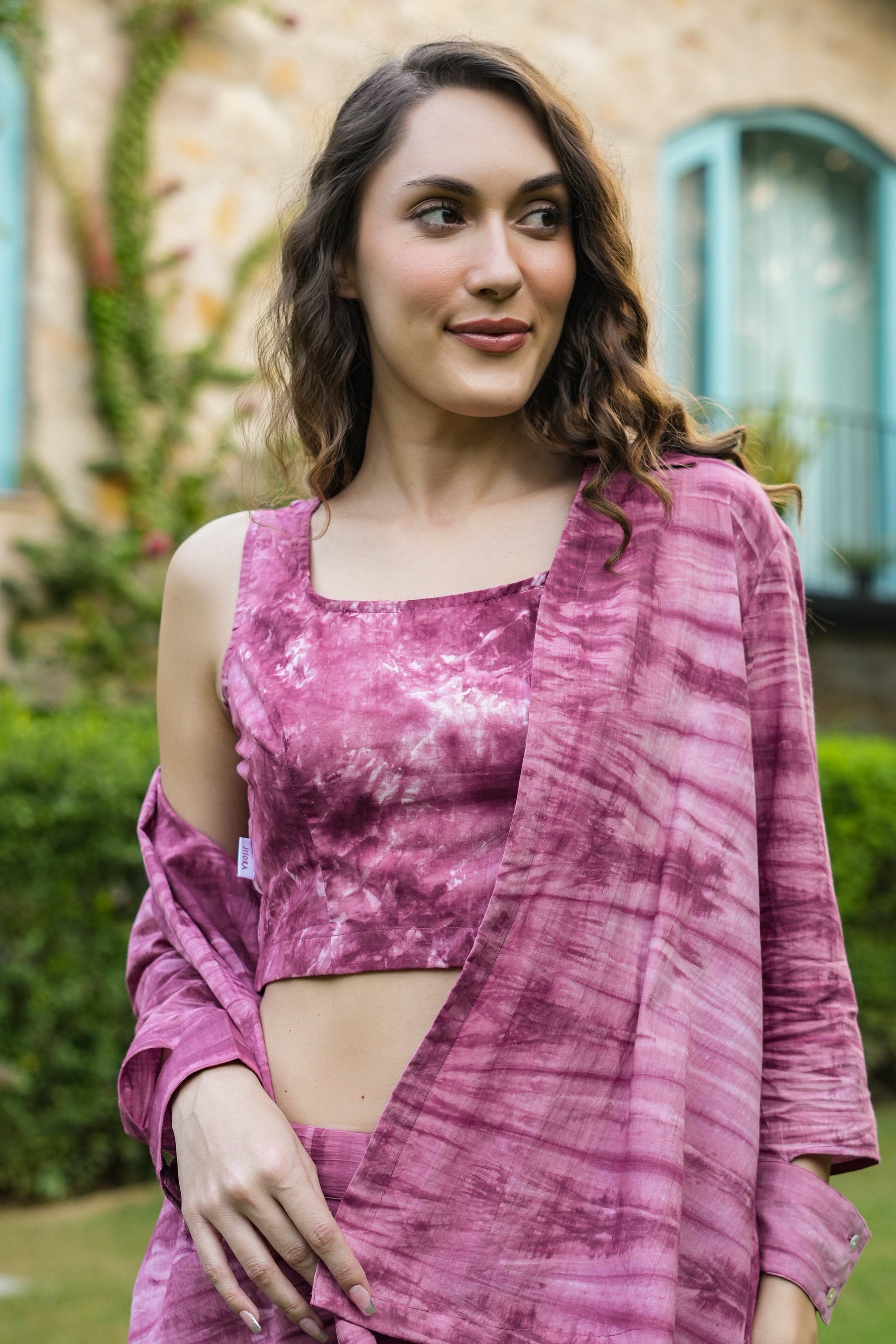 Plum passion three piece Cotton Co-ord set