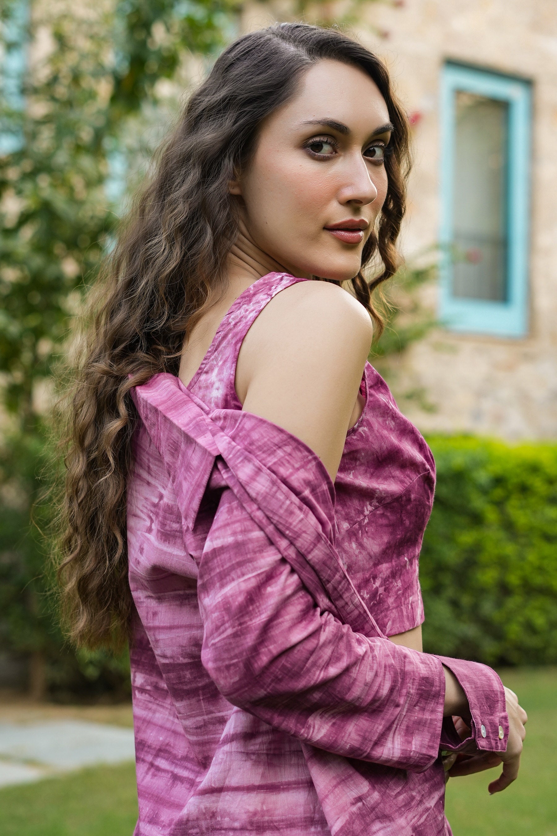 Plum passion three piece Cotton Co-ord set