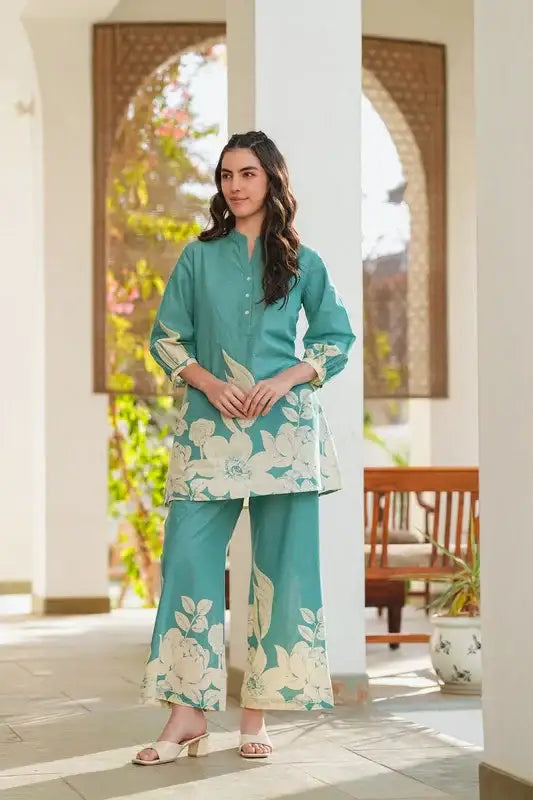 Aqua Dream Cotton Co-ord Set