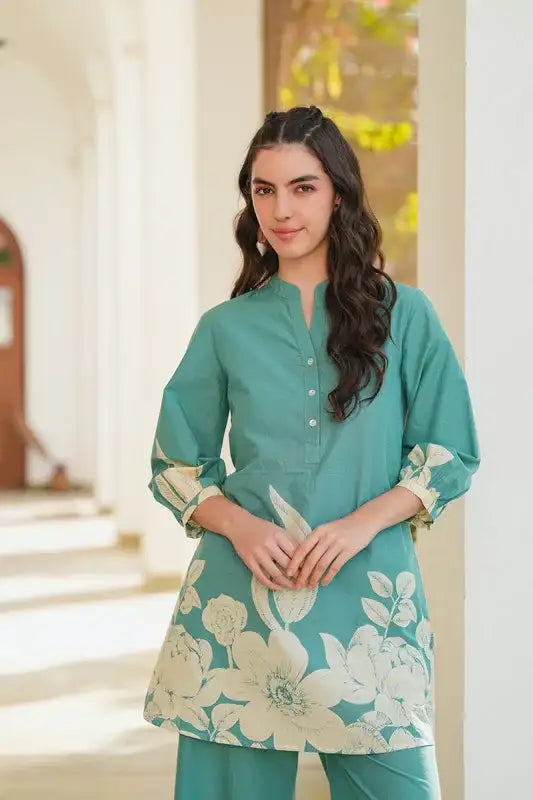 Aqua Dream Cotton Co-ord Set