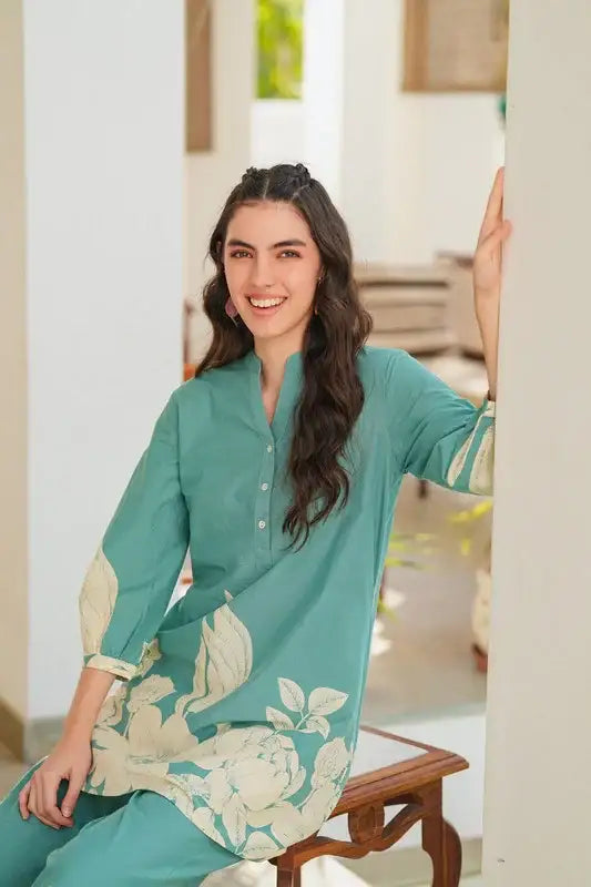 Aqua Dream Cotton Co-ord Set