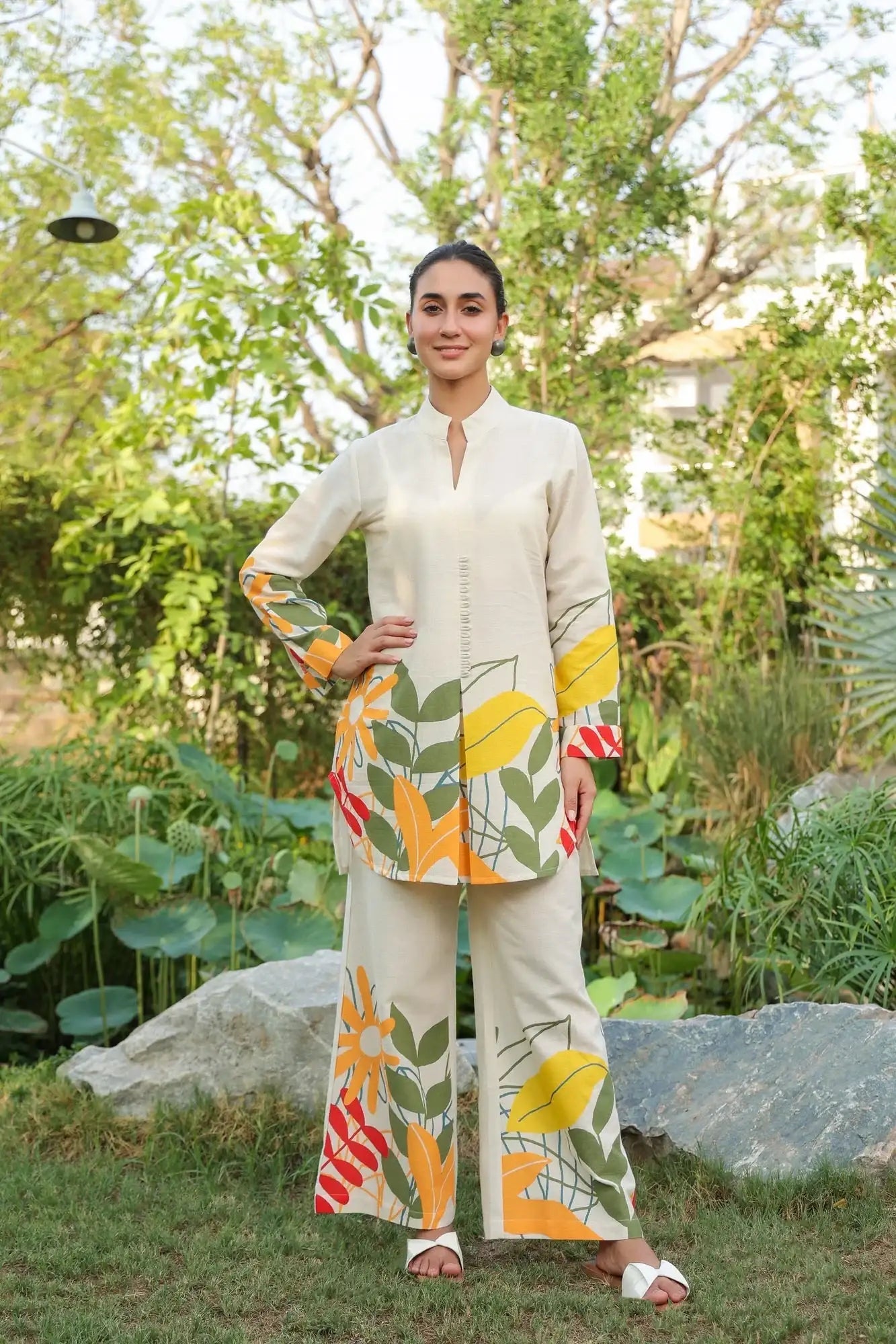 Summer Bloom Printed Cotton Flex Co-ord Set