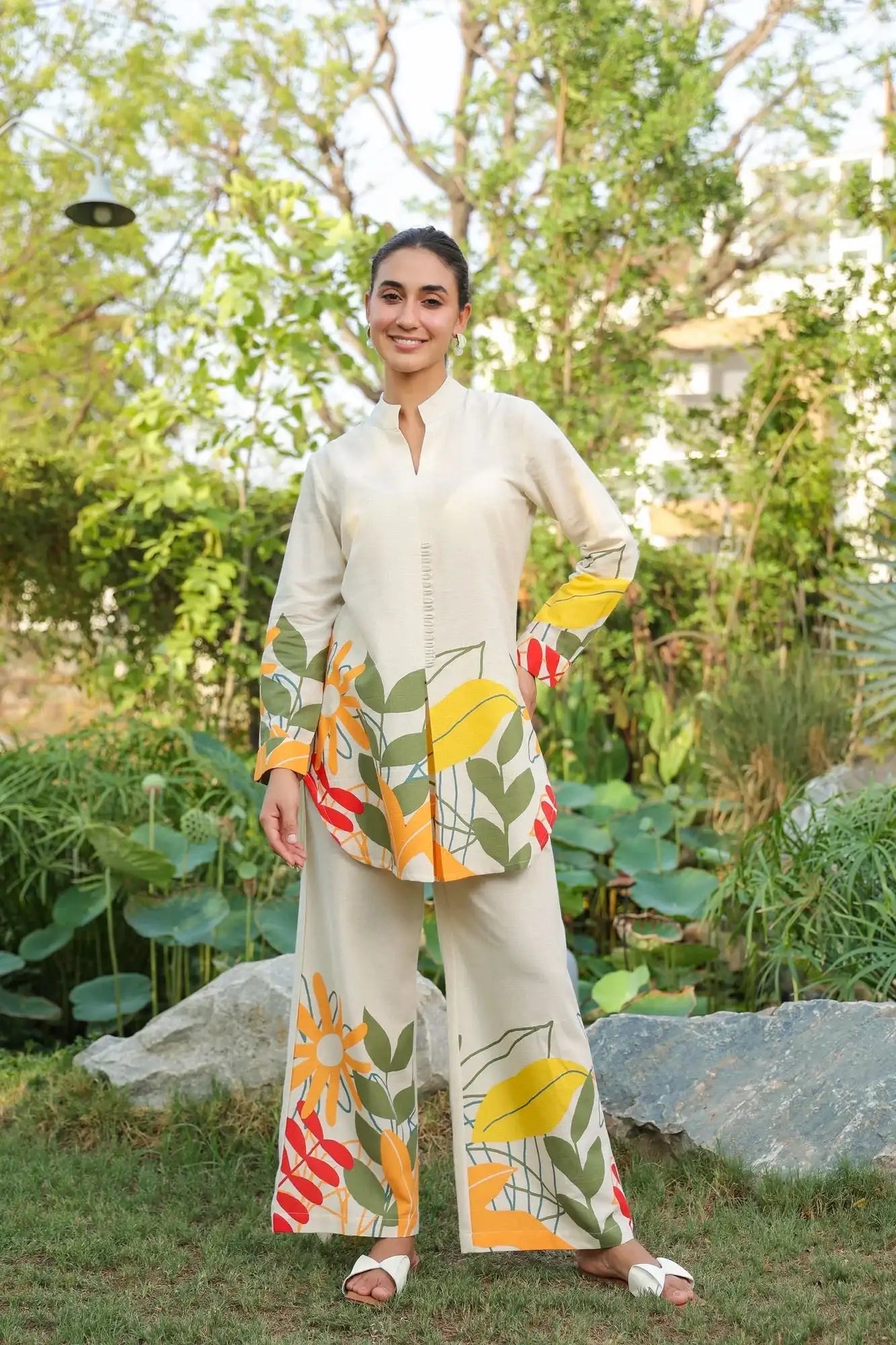 Summer Bloom Printed Cotton Flex Co-ord Set