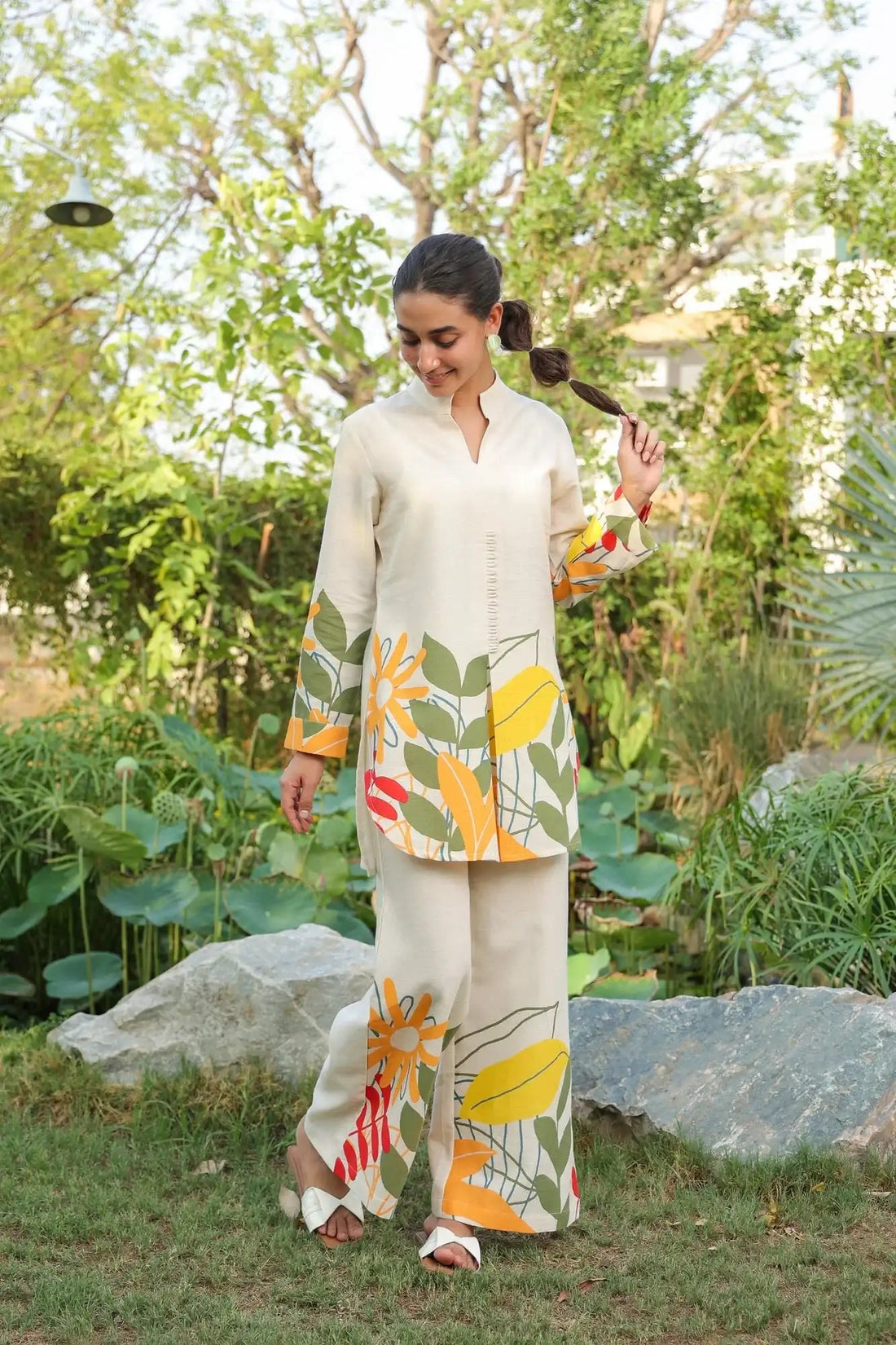 Summer Bloom Printed Cotton Flex Co-ord Set