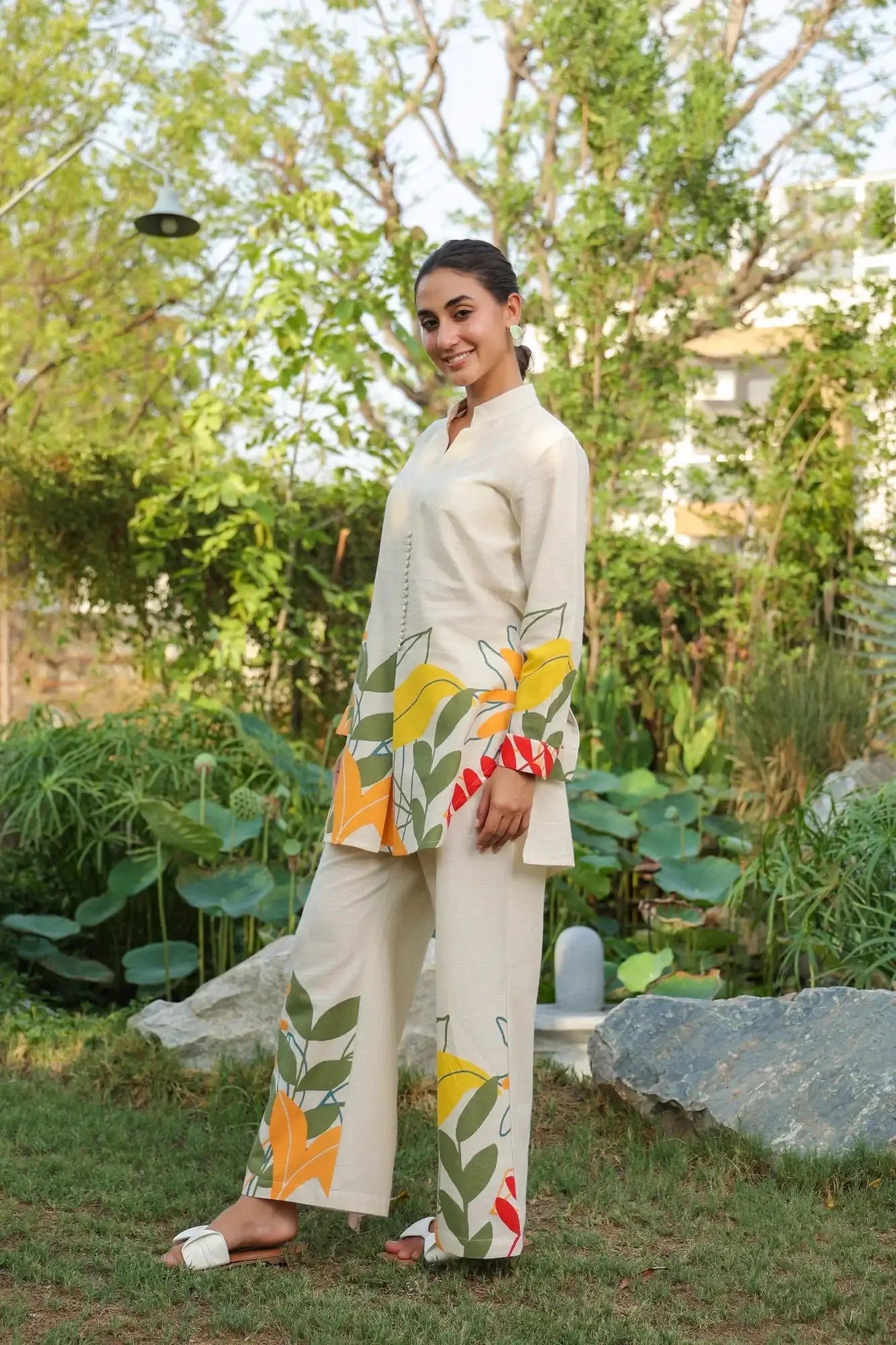 Summer Bloom Printed Cotton Flex Co-ord Set