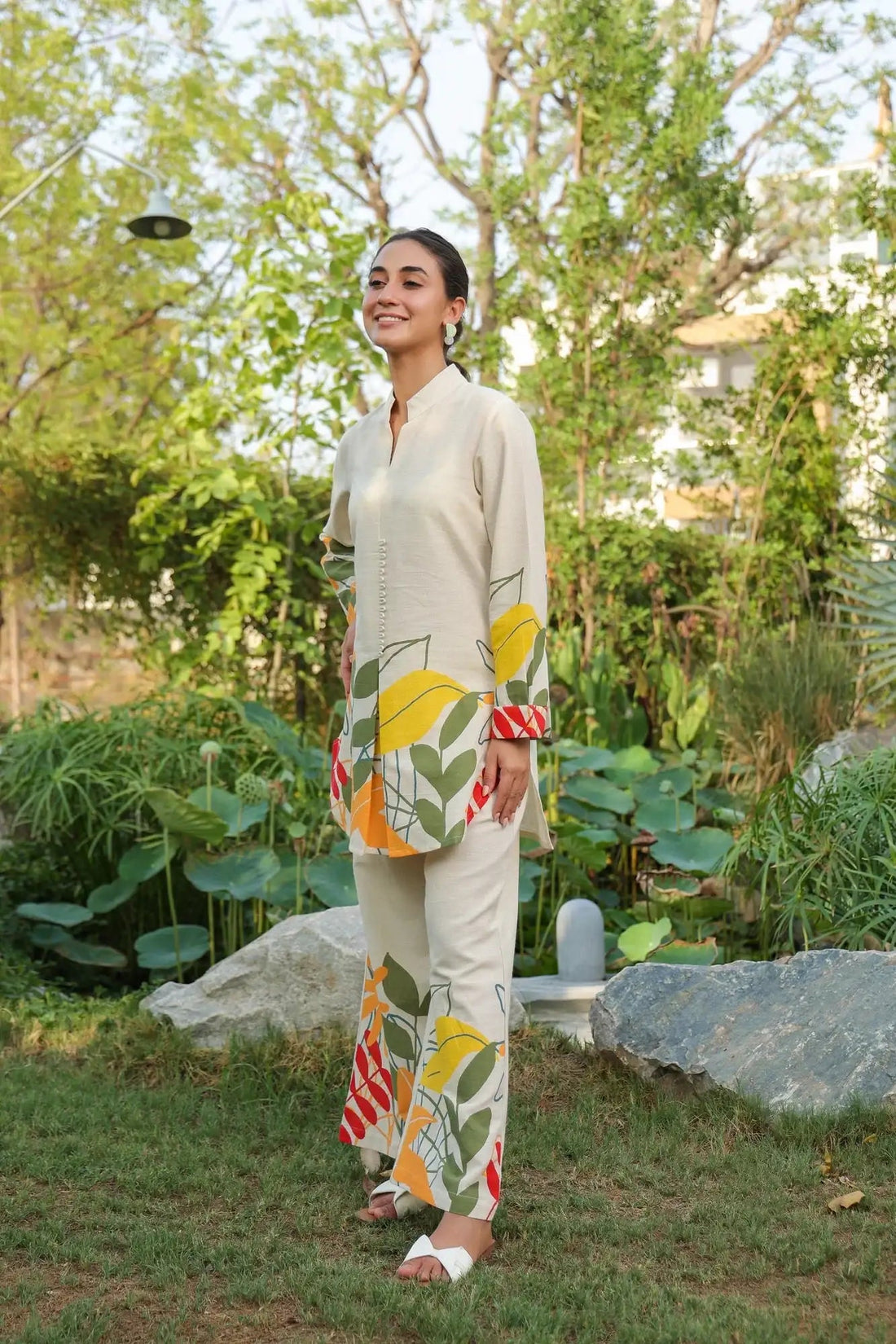 Summer Bloom Printed Cotton Flex Co-ord Set