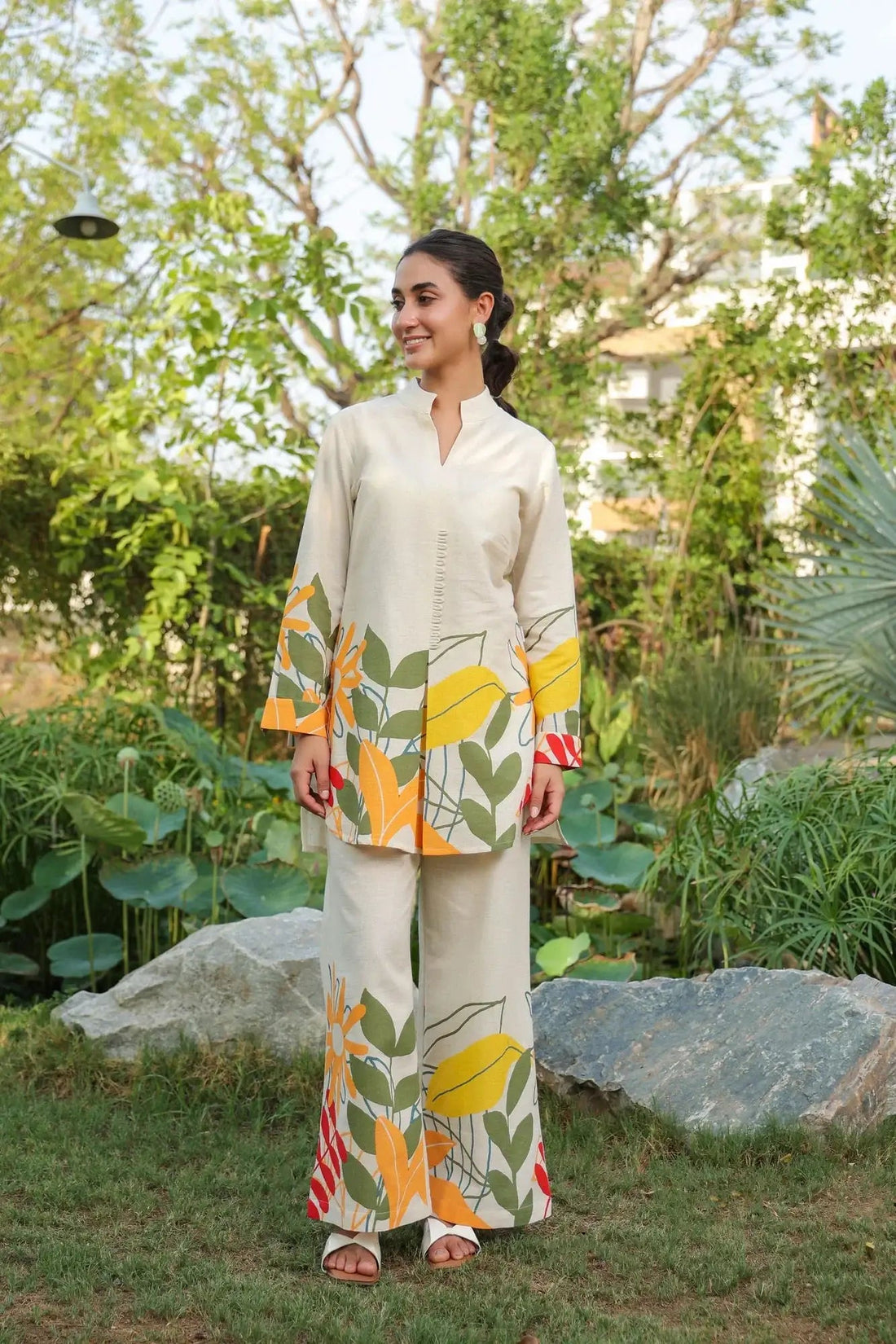 Summer Bloom Printed Cotton Flex Co-ord Set