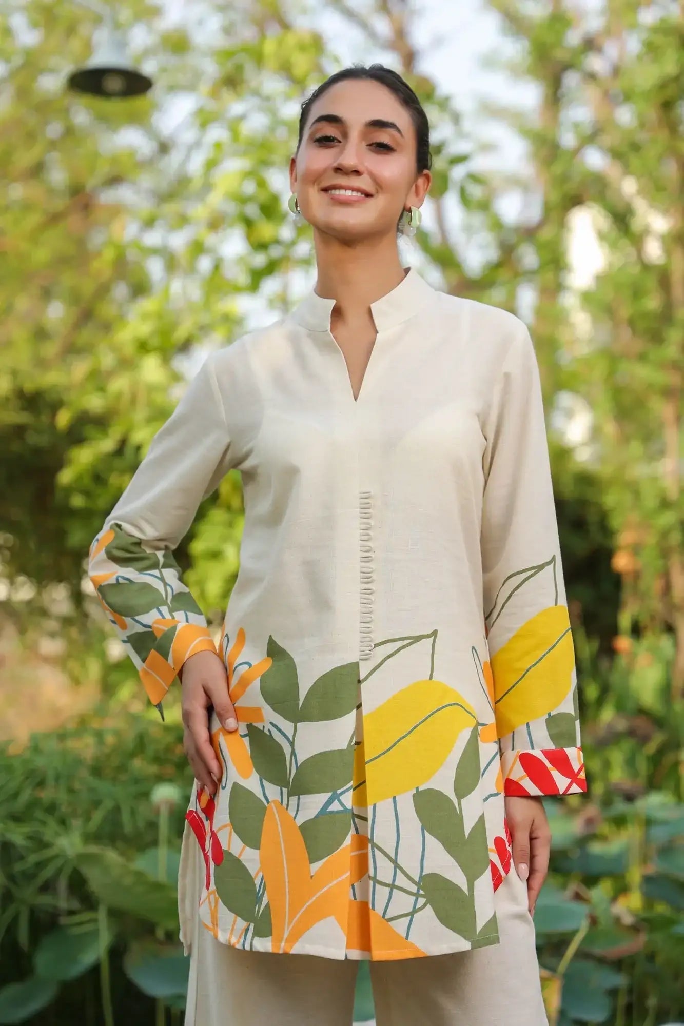 Summer Bloom Printed Cotton Flex Co-ord Set