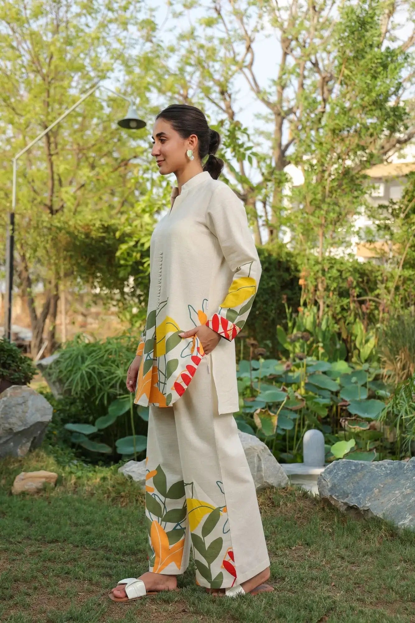 Summer Bloom Printed Cotton Flex Co-ord Set