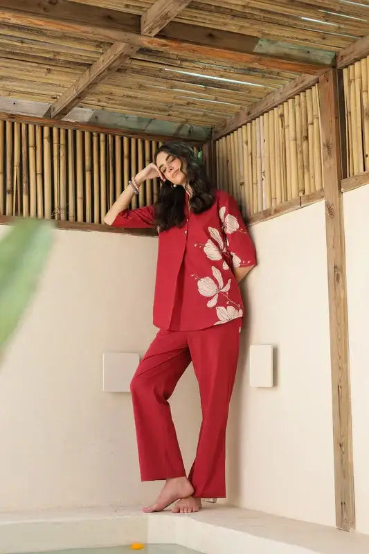 Rosewood Printed Cotton Co-ord Set