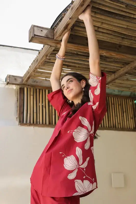 Rosewood Printed Cotton Co-ord Set