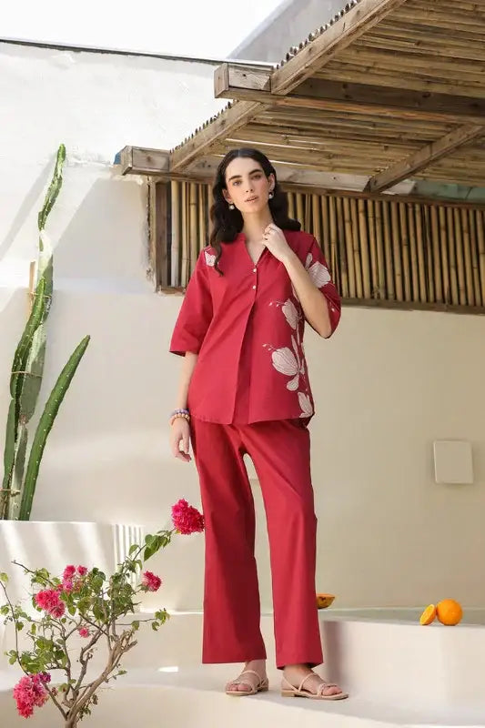 Rosewood Printed Cotton Co-ord Set