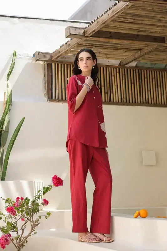 Rosewood Printed Cotton Co-ord Set