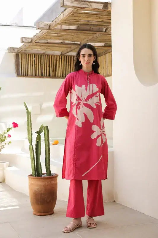 Desert Rose Pink Cotton Co-ord Set