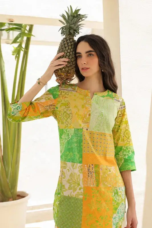 Lemon Dusk Cotton Co-ord Set