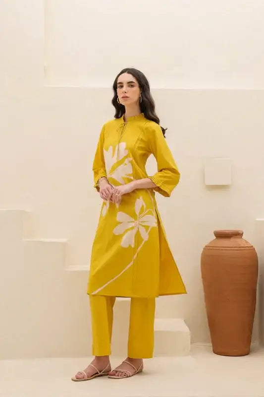 Golden Whirl Cotton Co-ord Set