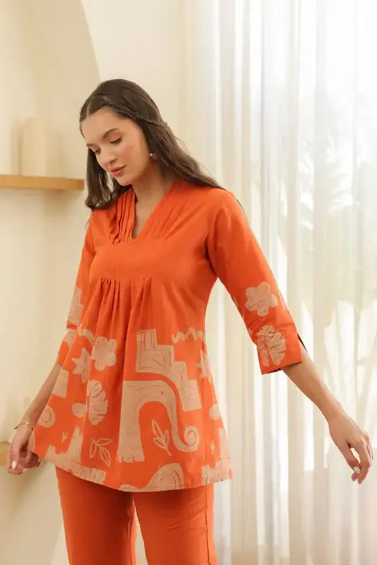 Sunburst Tropical Mist Cotton Co-ord Set