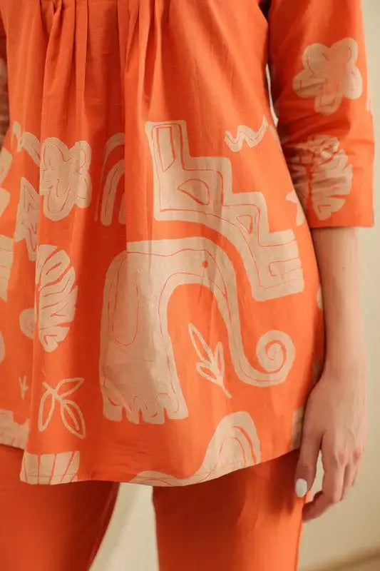 Sunburst Tropical Mist Cotton Co-ord Set