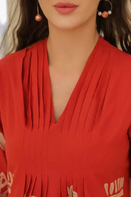 Desert Coral Tropical Mist Cotton Co-ord Set