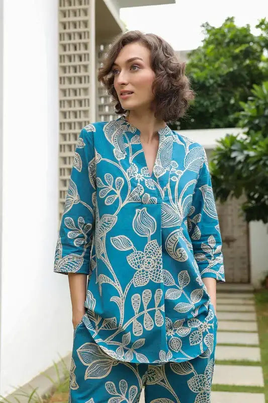 Frosted Floral Cotton Co-ord Set