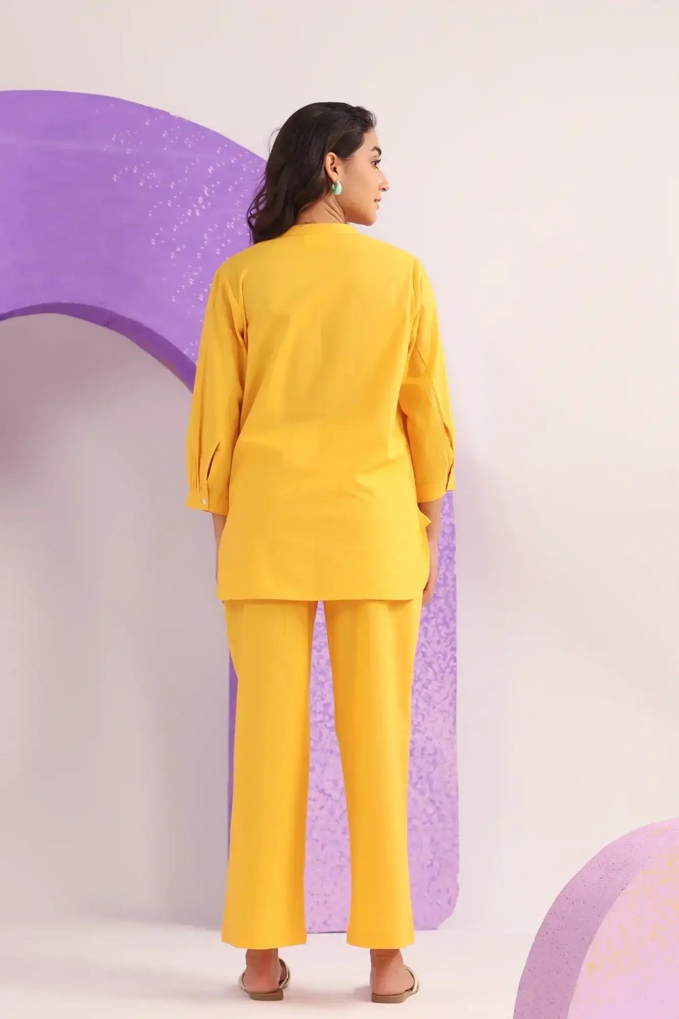 Yellow Mellow Cotton Co-ord Set