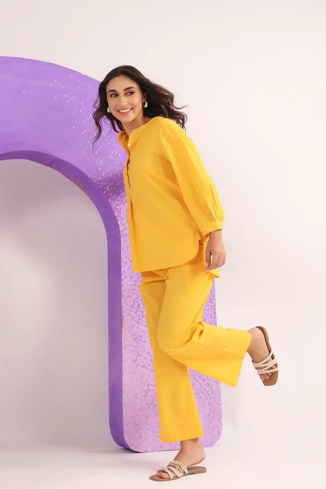 Yellow Mellow Cotton Co-ord Set