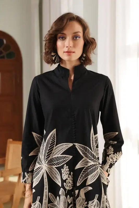 Midnight Aloha Printed Cotton Co-ord Set