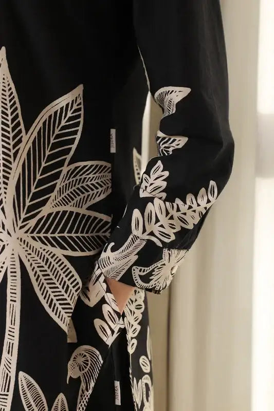 Midnight Aloha Printed Cotton Co-ord Set