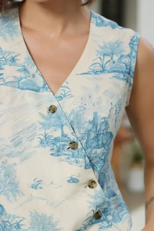 Tranquil Toile Cotton Flex Co-ord Set