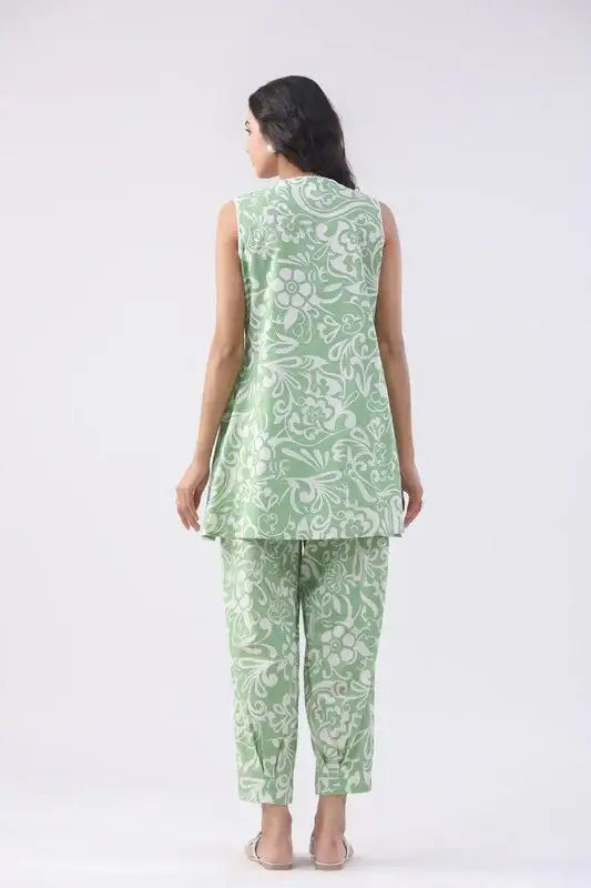 Sage Green Cotton Co-ord Set