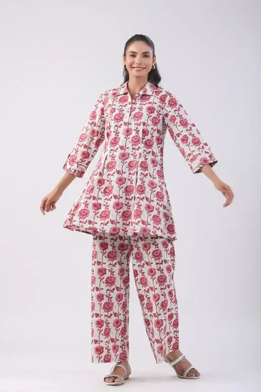 Rosé Whimsy Cotton Co-ord Set