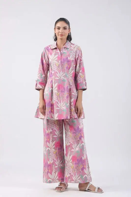 Deep Blush Cotton Co-ord Set