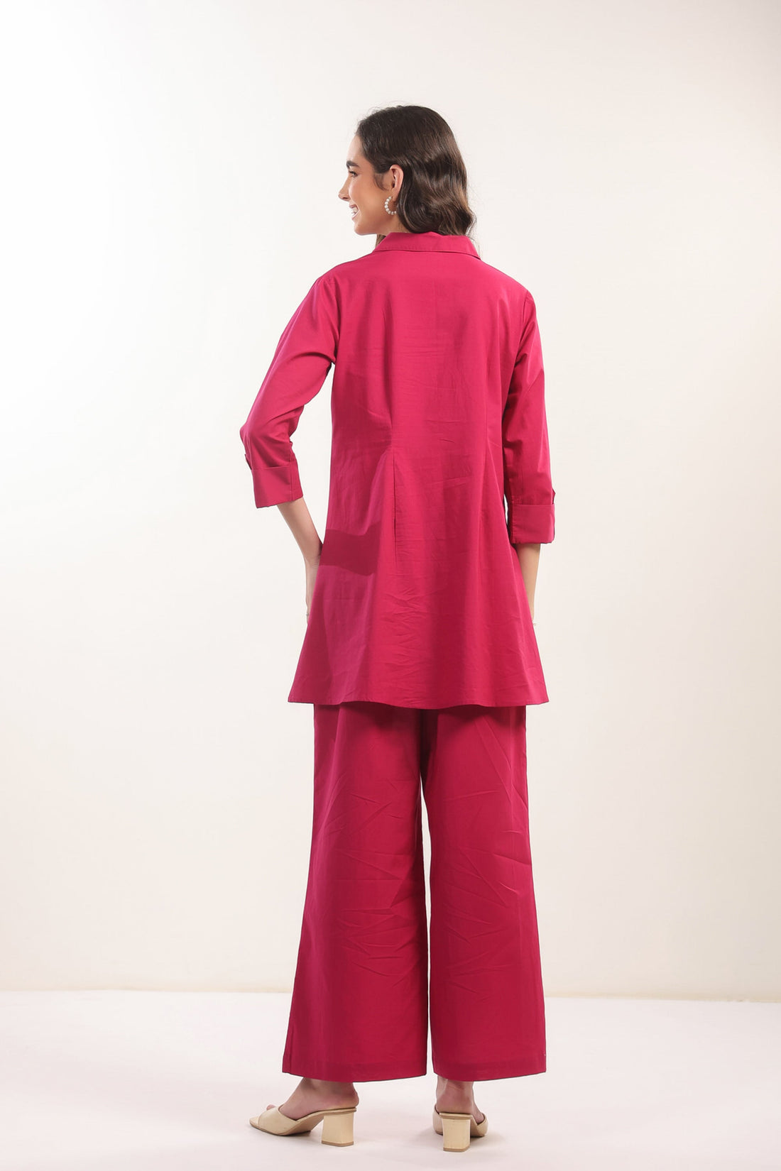 Fuchsia Flame Cotton Co-ord Set