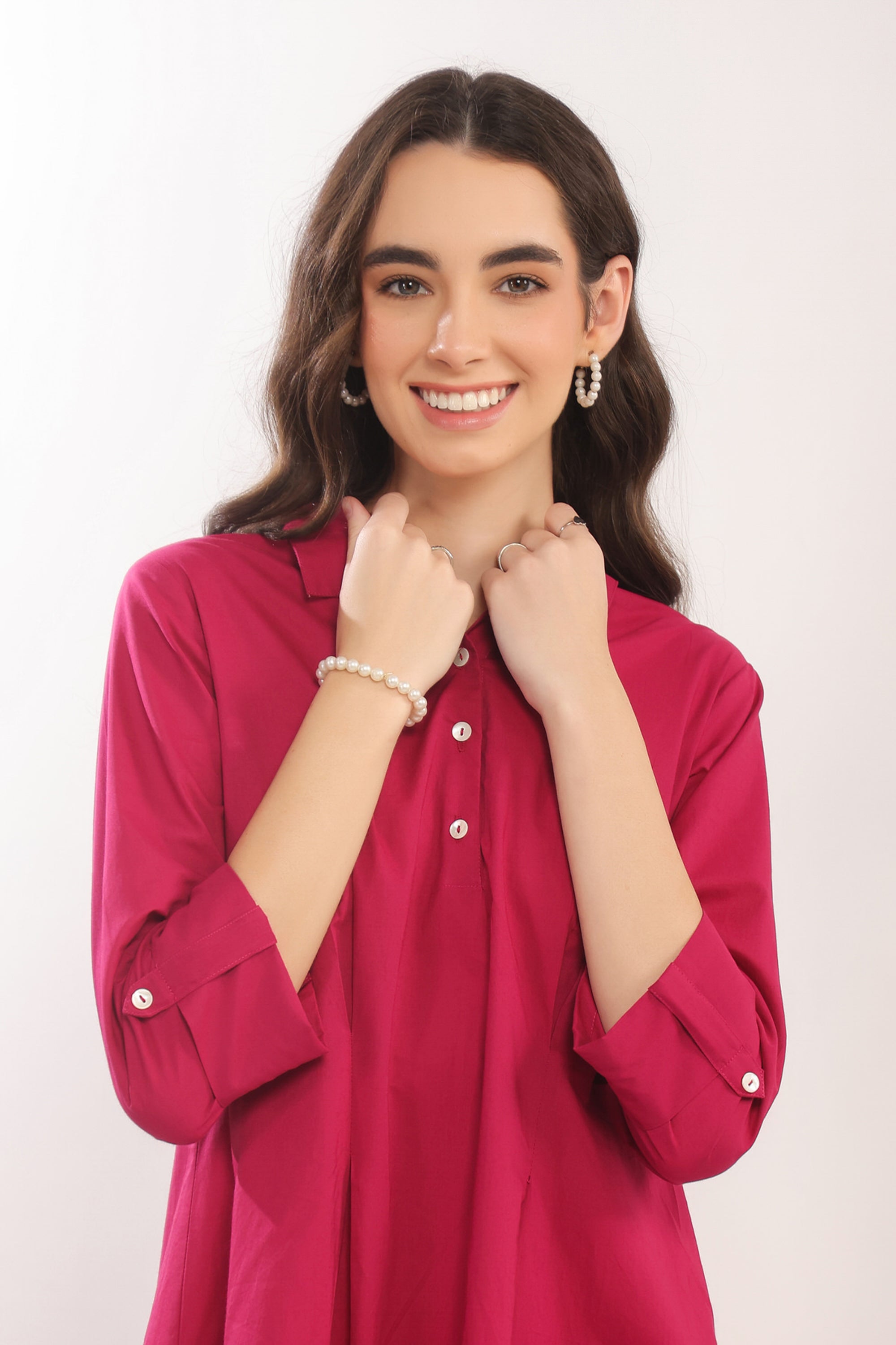 Fuchsia Flame Cotton Co-ord Set