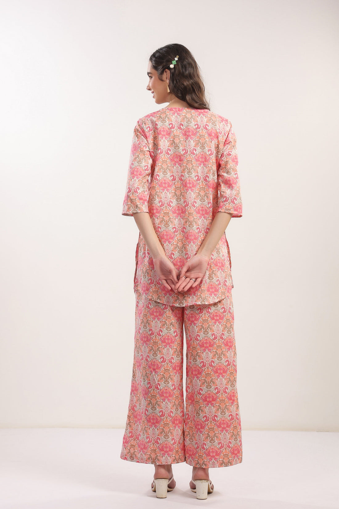 Rose Drift Multicolour Cotton Co-ord Set