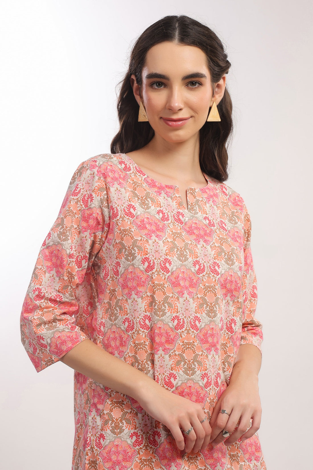 Rose Drift Multicolour Cotton Co-ord Set