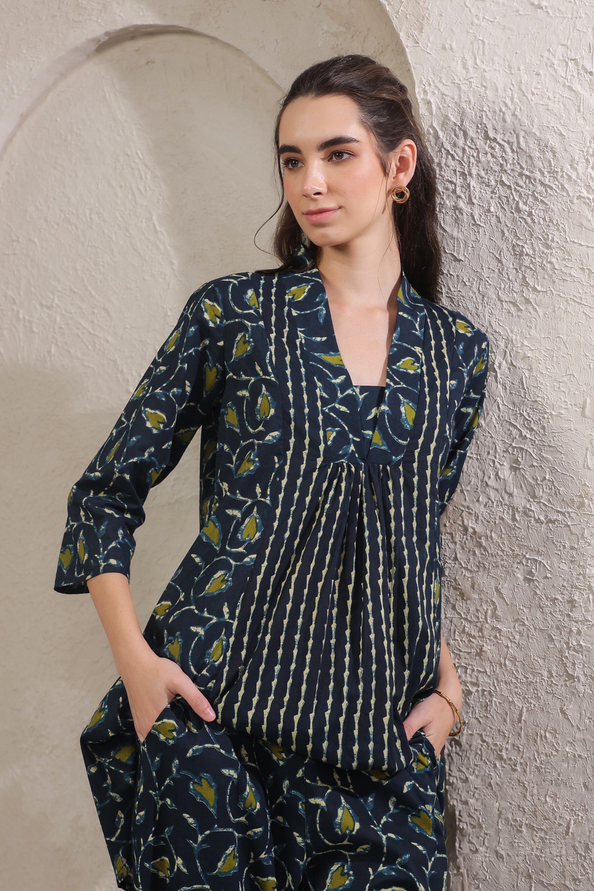 Tropical Dusk Printed Cotton Co-ord Set