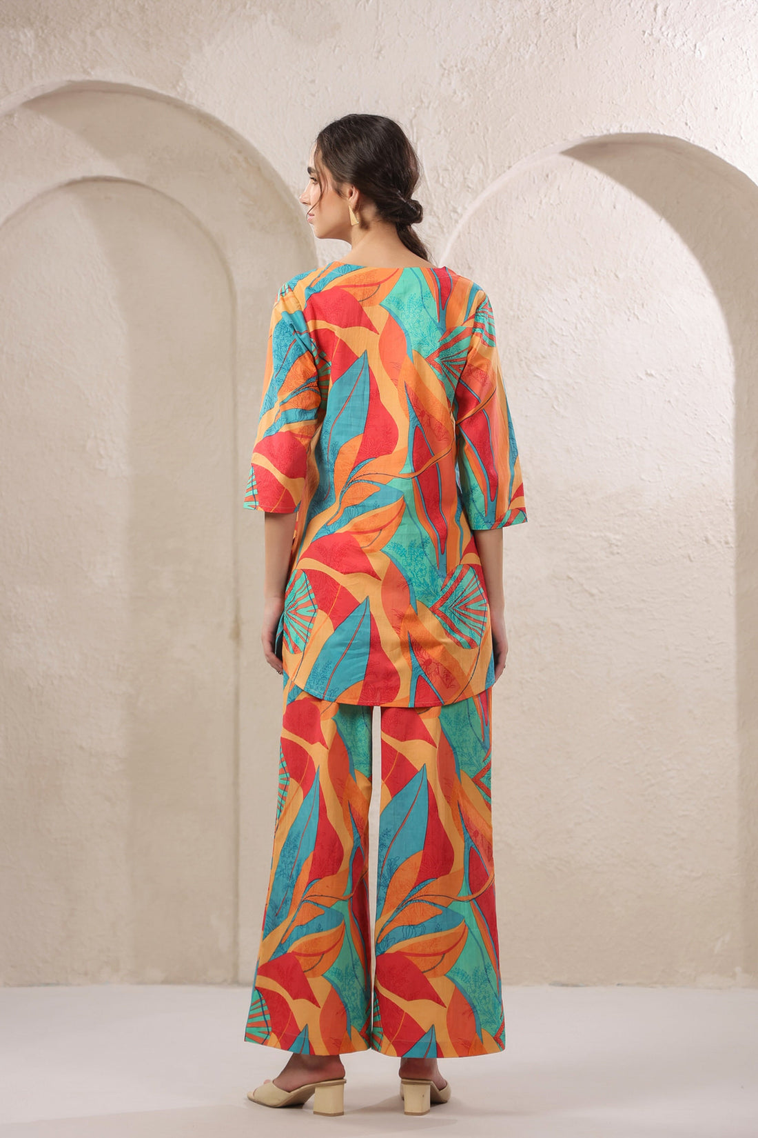 Tropical Tango Multicolour Cotton Co-ord Set