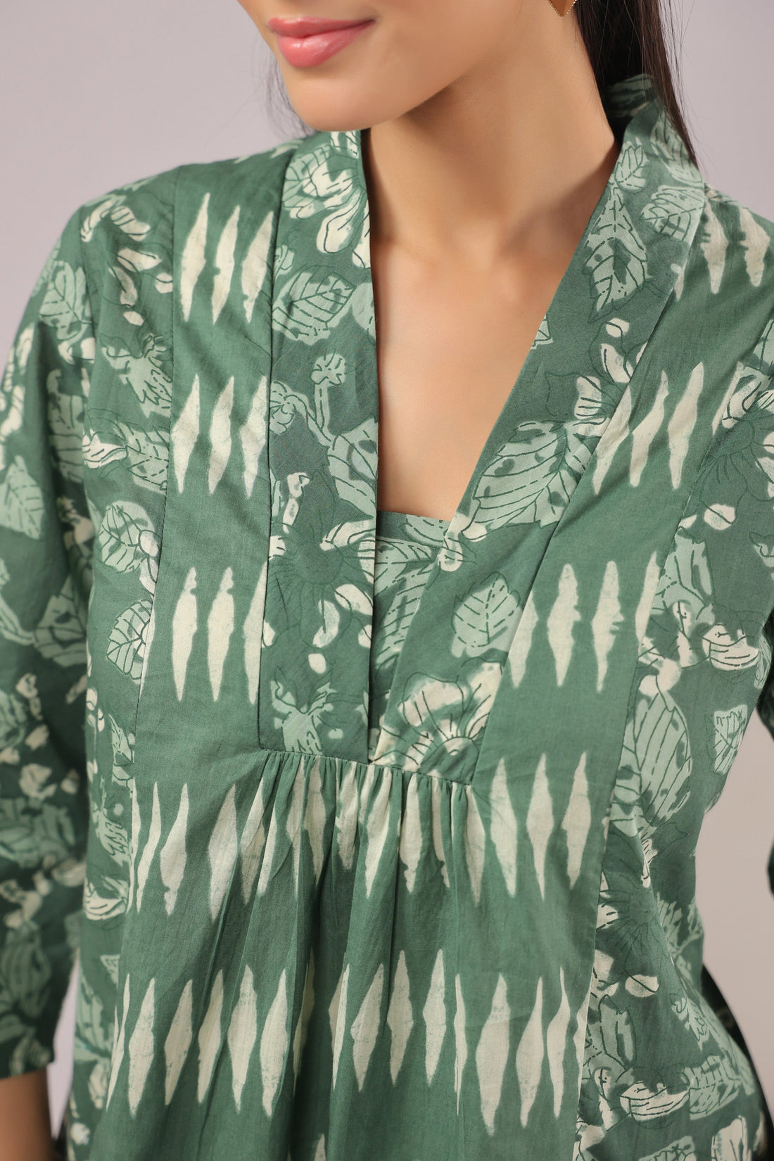 Sage Harmony Printed Cotton Co-ord Set