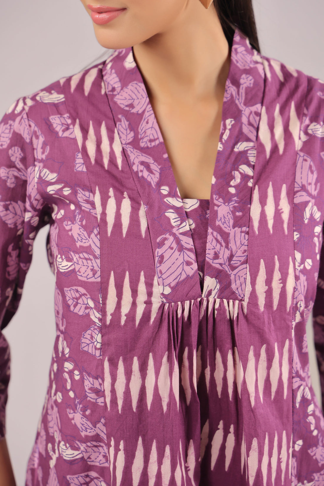 Orchid Aura Printed Cotton Co-ord Set