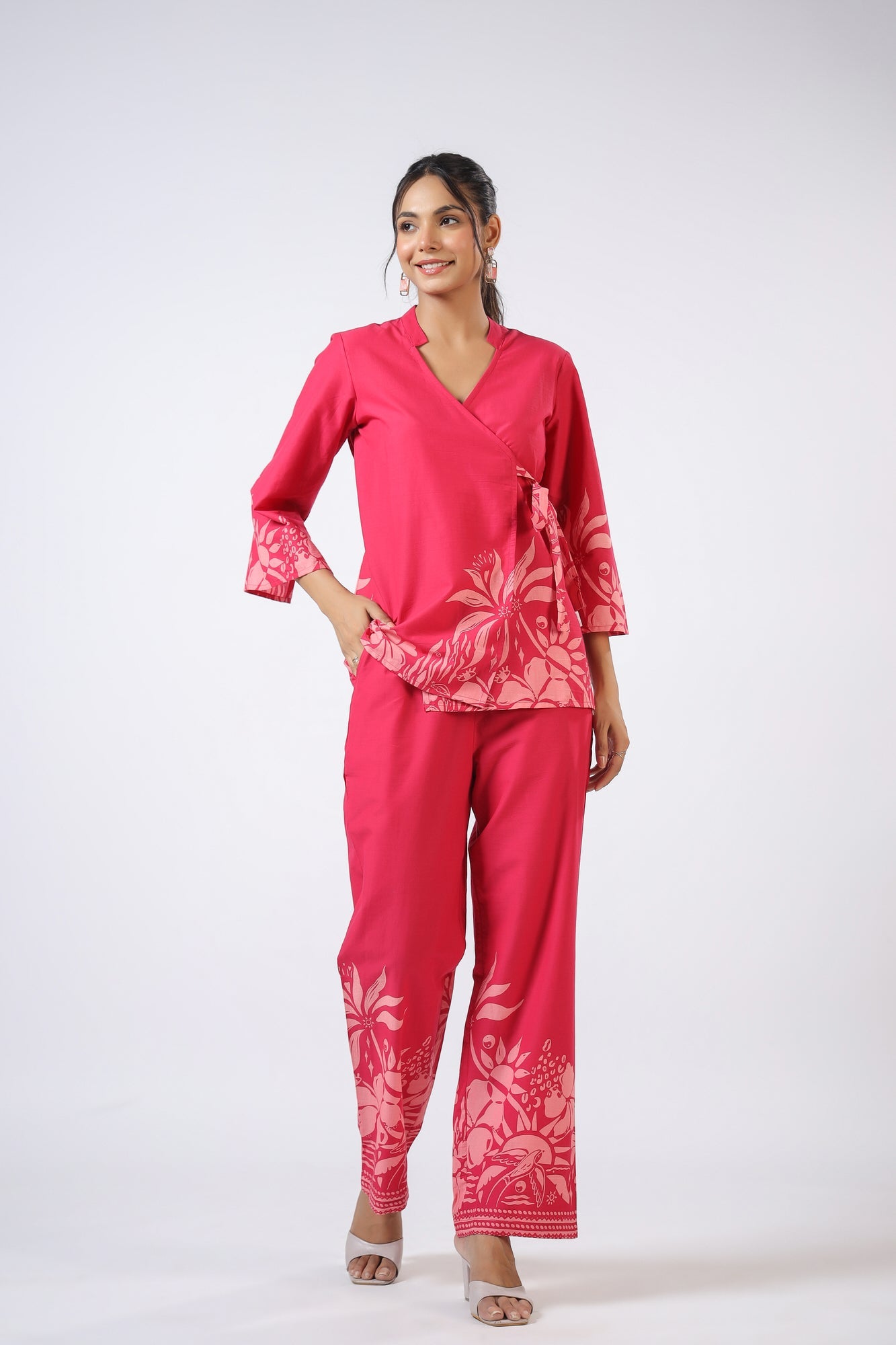 Aube Elegante Cotton Co-ord  Set