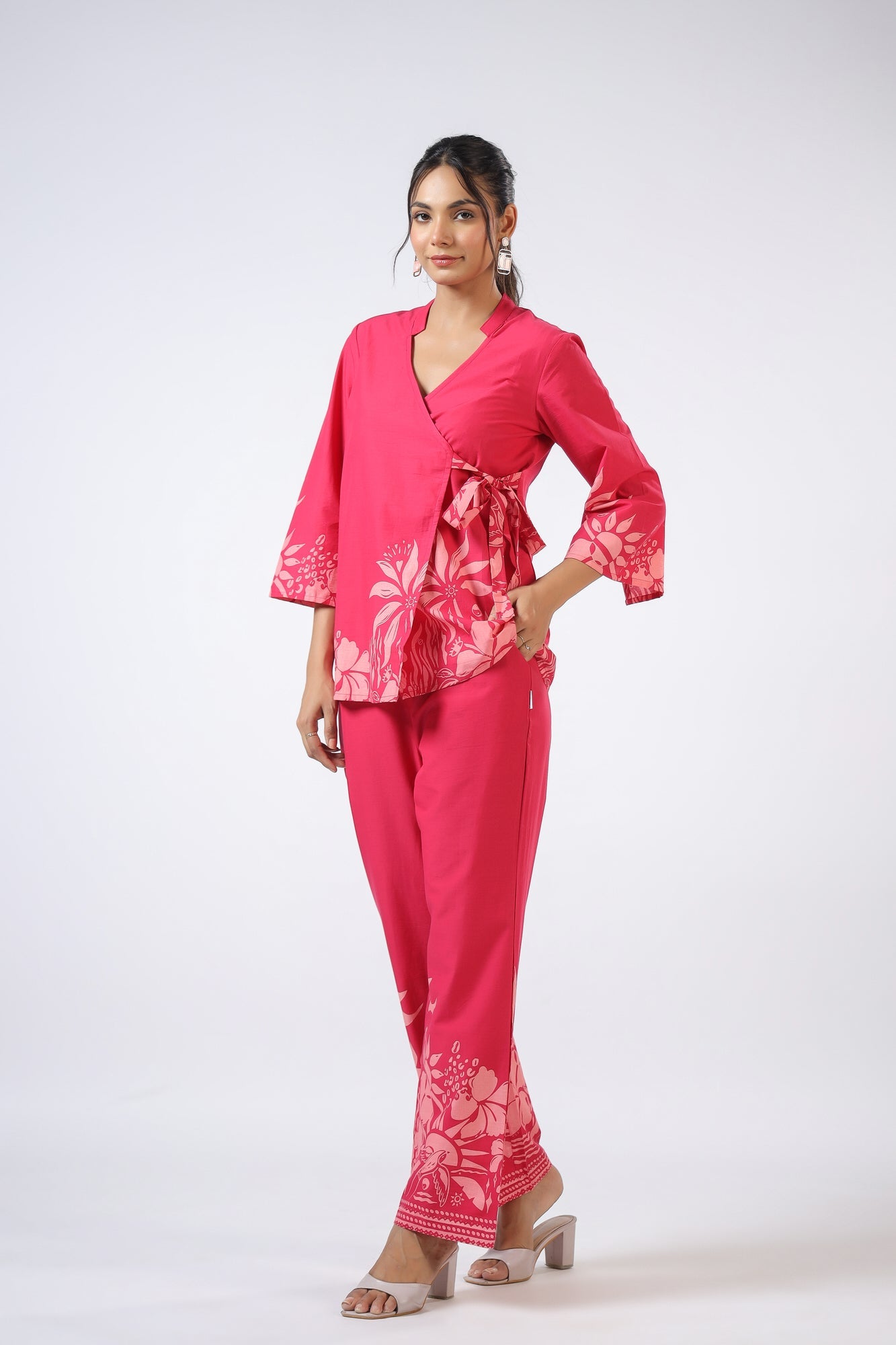 Aube Elegante Cotton Co-ord  Set