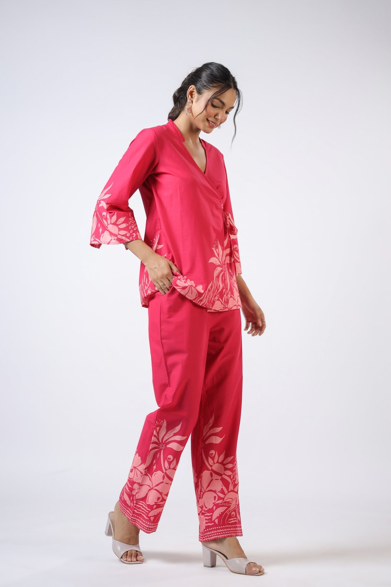 Aube Elegante Cotton Co-ord  Set