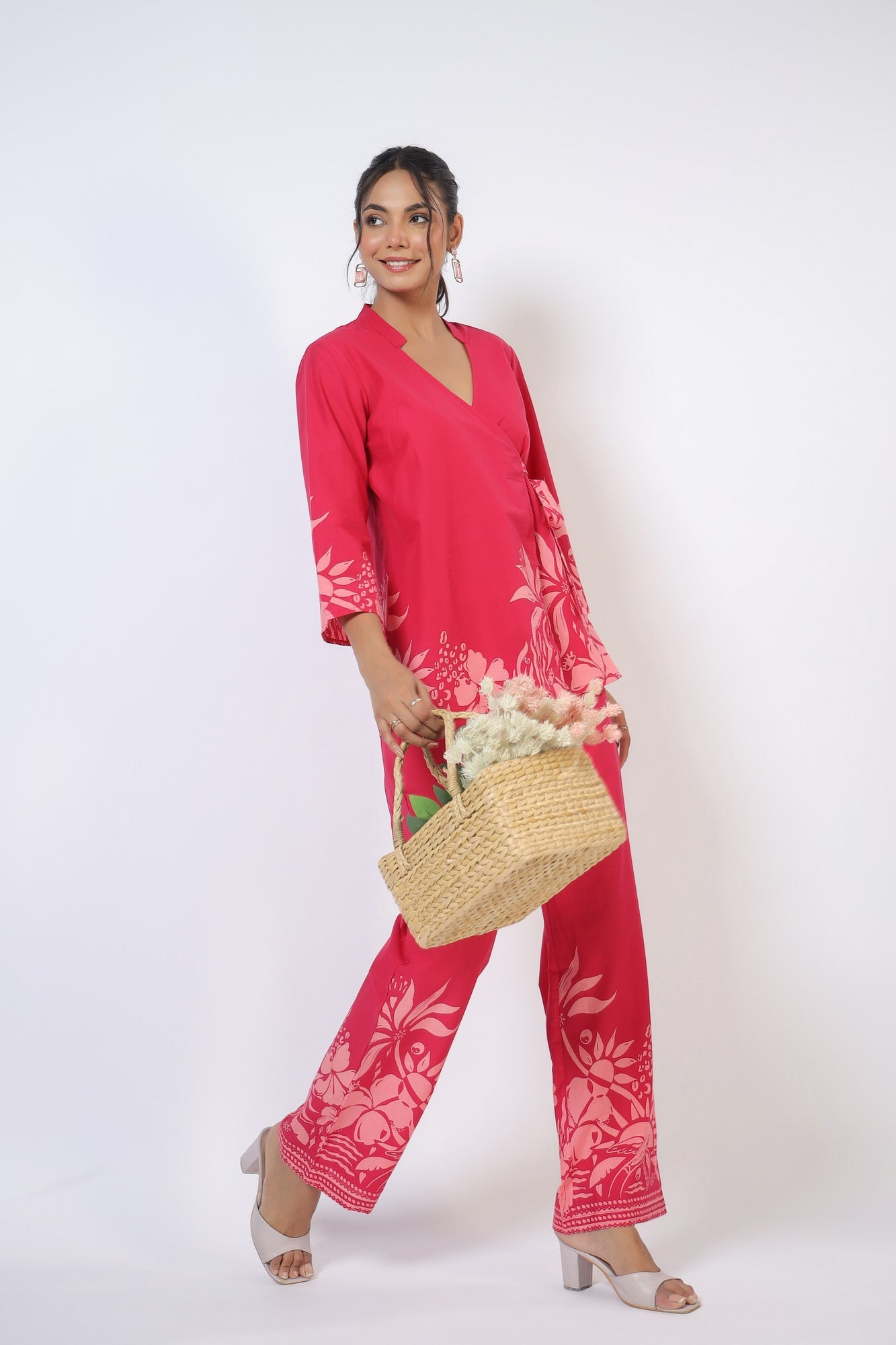 Aube Elegante Cotton Co-ord  Set