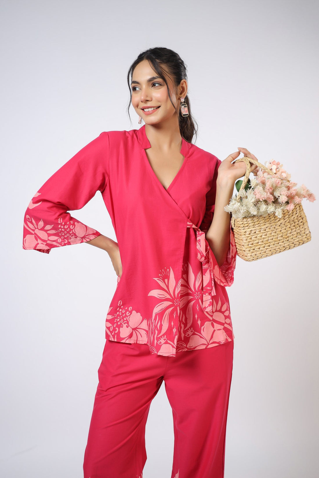 Aube Elegante Cotton Co-ord  Set