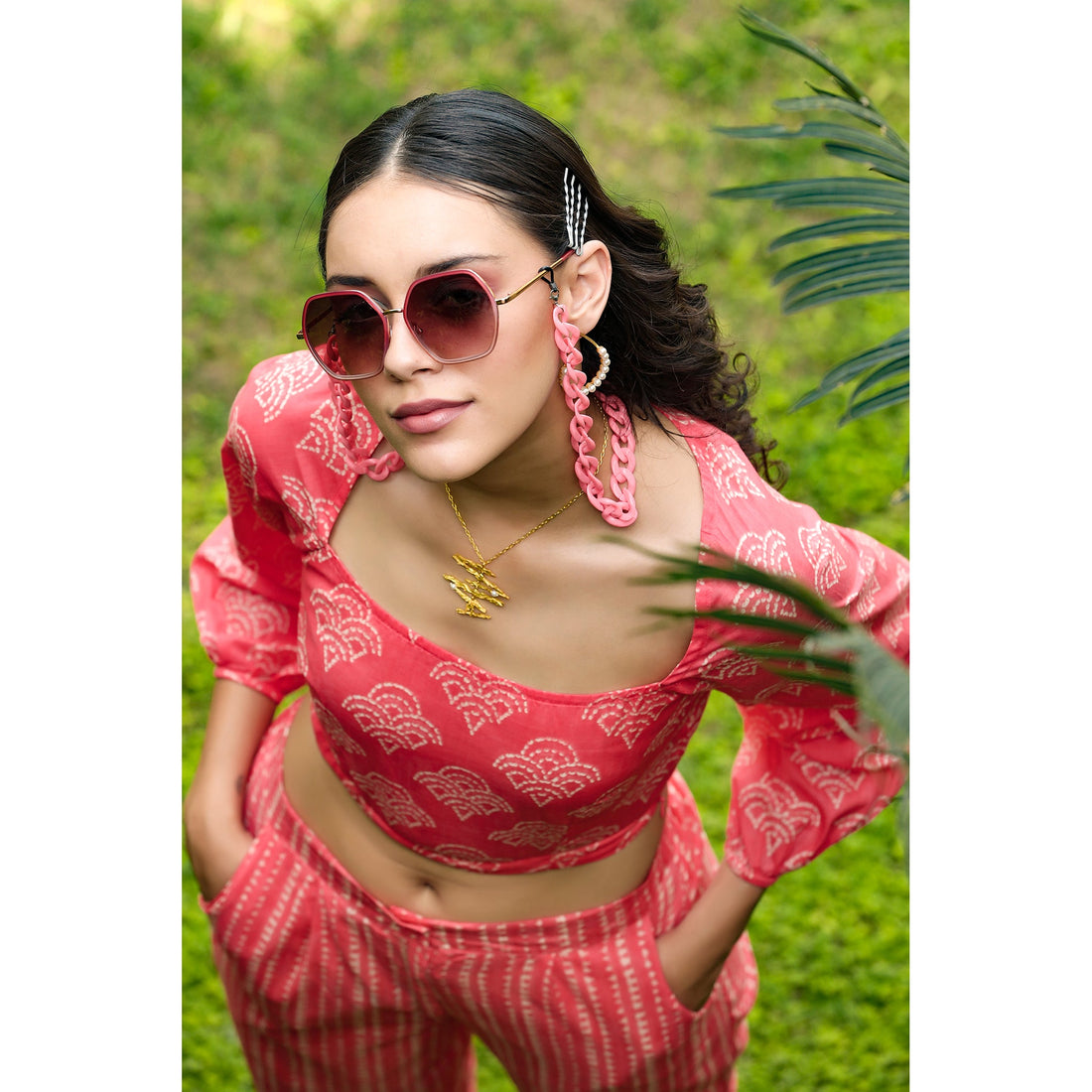 Sunset on Peach Cotton Co-ord Set