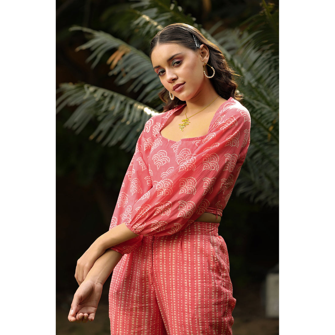 Sunset on Peach Cotton Co-ord Set