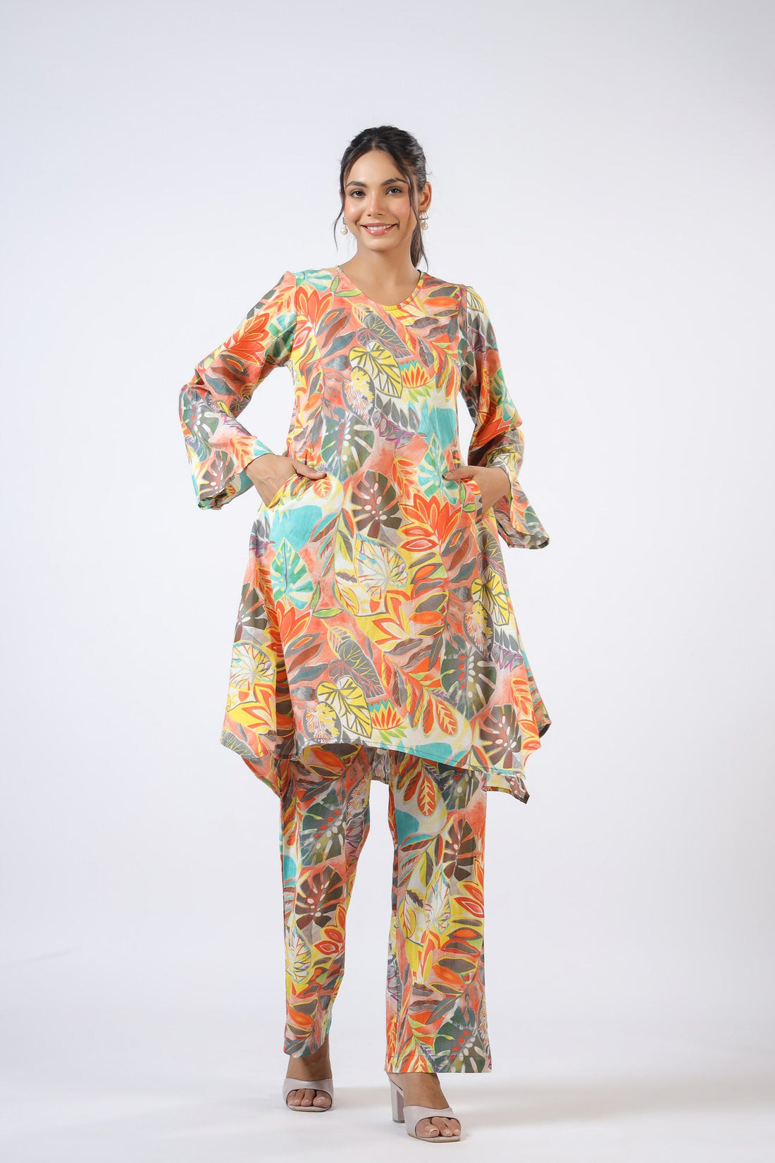 Lush Leaves Cotton Co-ord Set