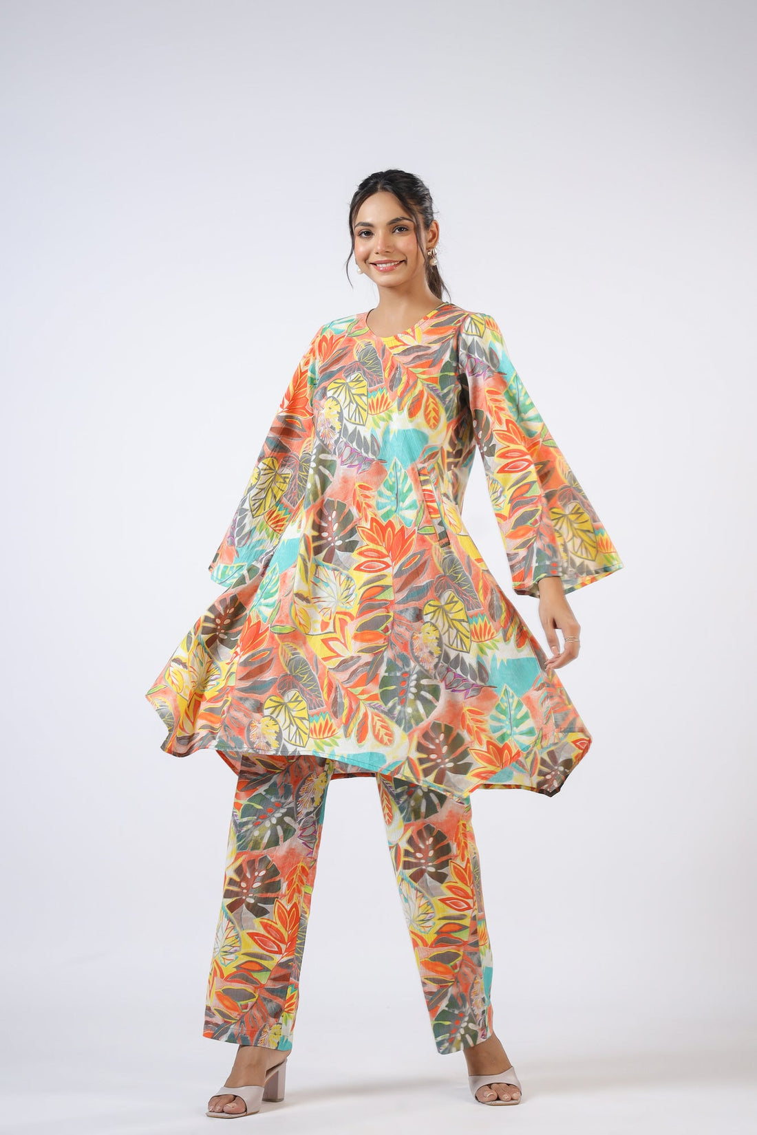 Lush Leaves Cotton Co-ord Set