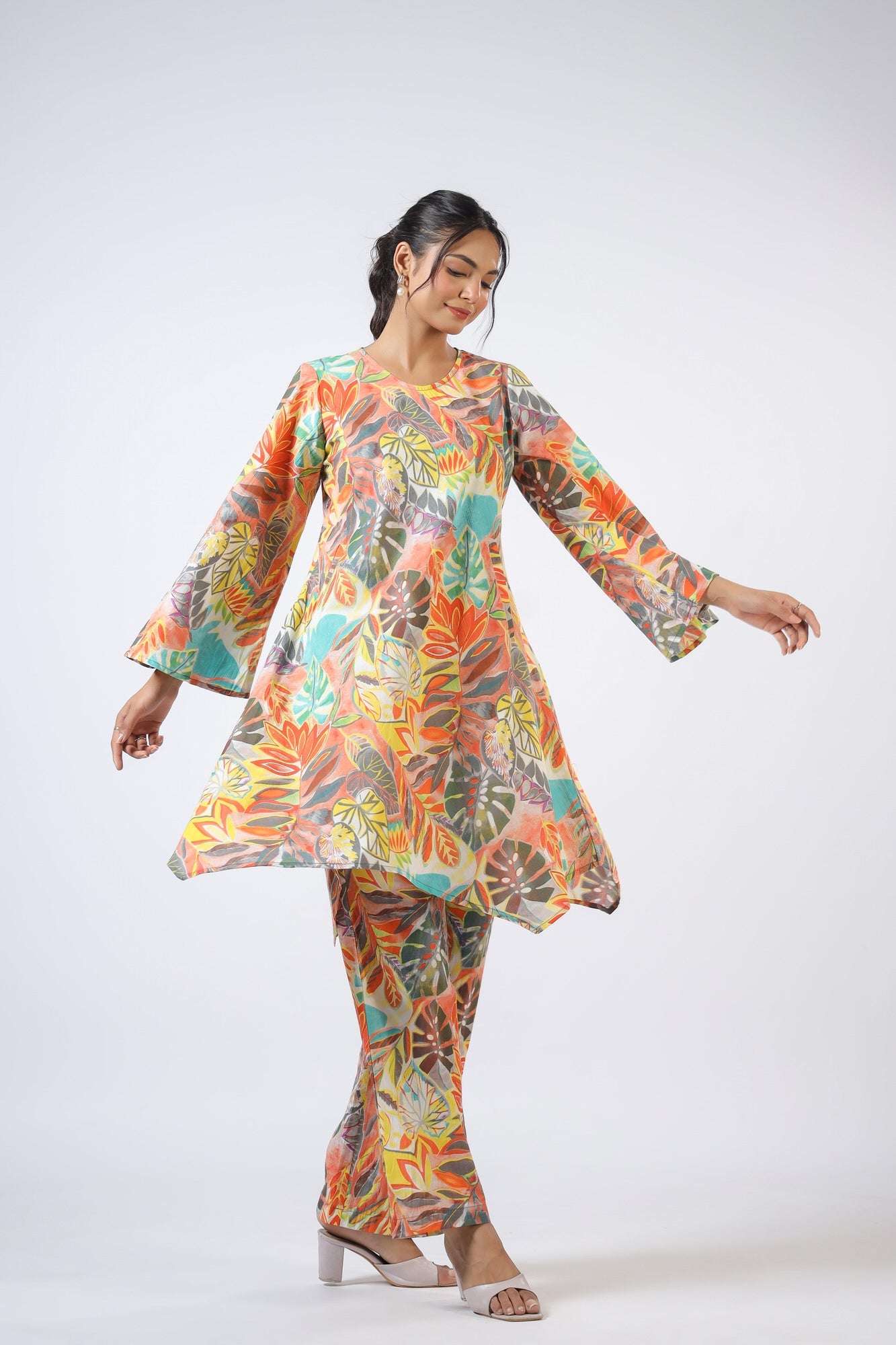 Lush Leaves Cotton Co-ord Set